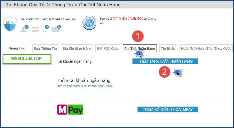 Cách rút tiền từ W88 - Hình 2 Cach rut tien tu W88 - Hinh 2