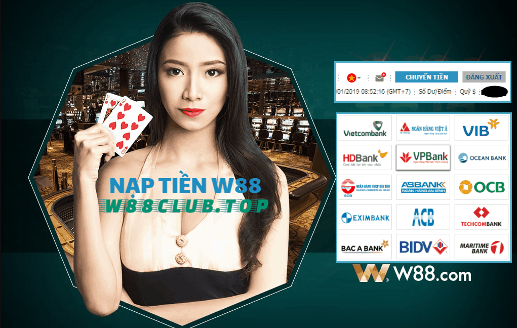 Nạp tiền vào W88 - Hình thức Quick Online