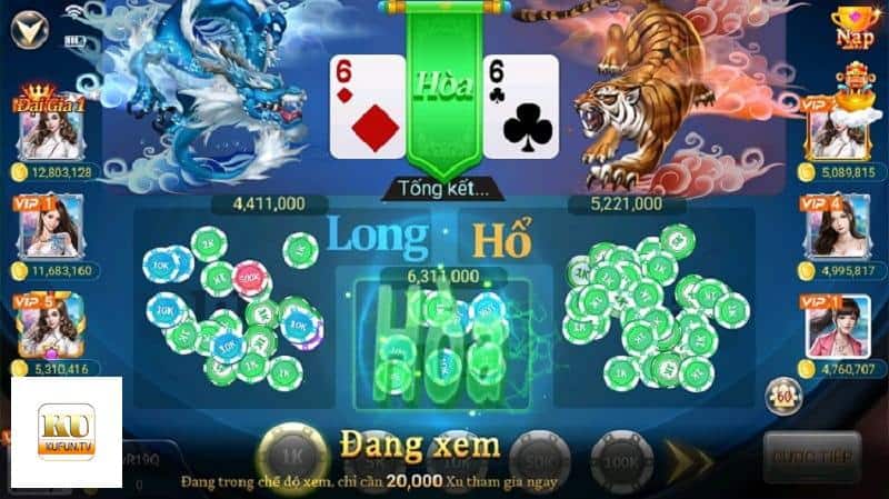 Những thủ thuật chơi Rồng Hổ hay giúp bạn kiếm được nhiều tiền Nhung thu thuat choi Rong Ho hay giup ban kiem duoc nhieu tien