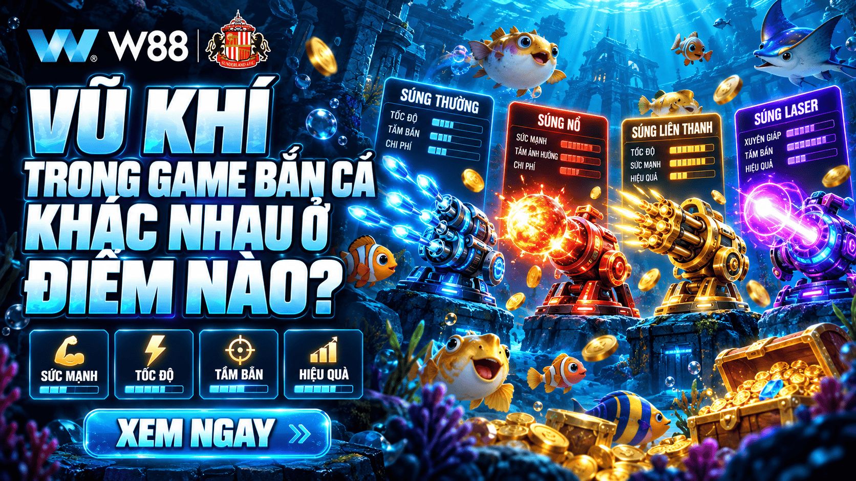 Vũ khí trong game bắn cá khác nhau ở những điểm nào? Vũ khí trong game bắn cá khác nhau ở những điểm nào?