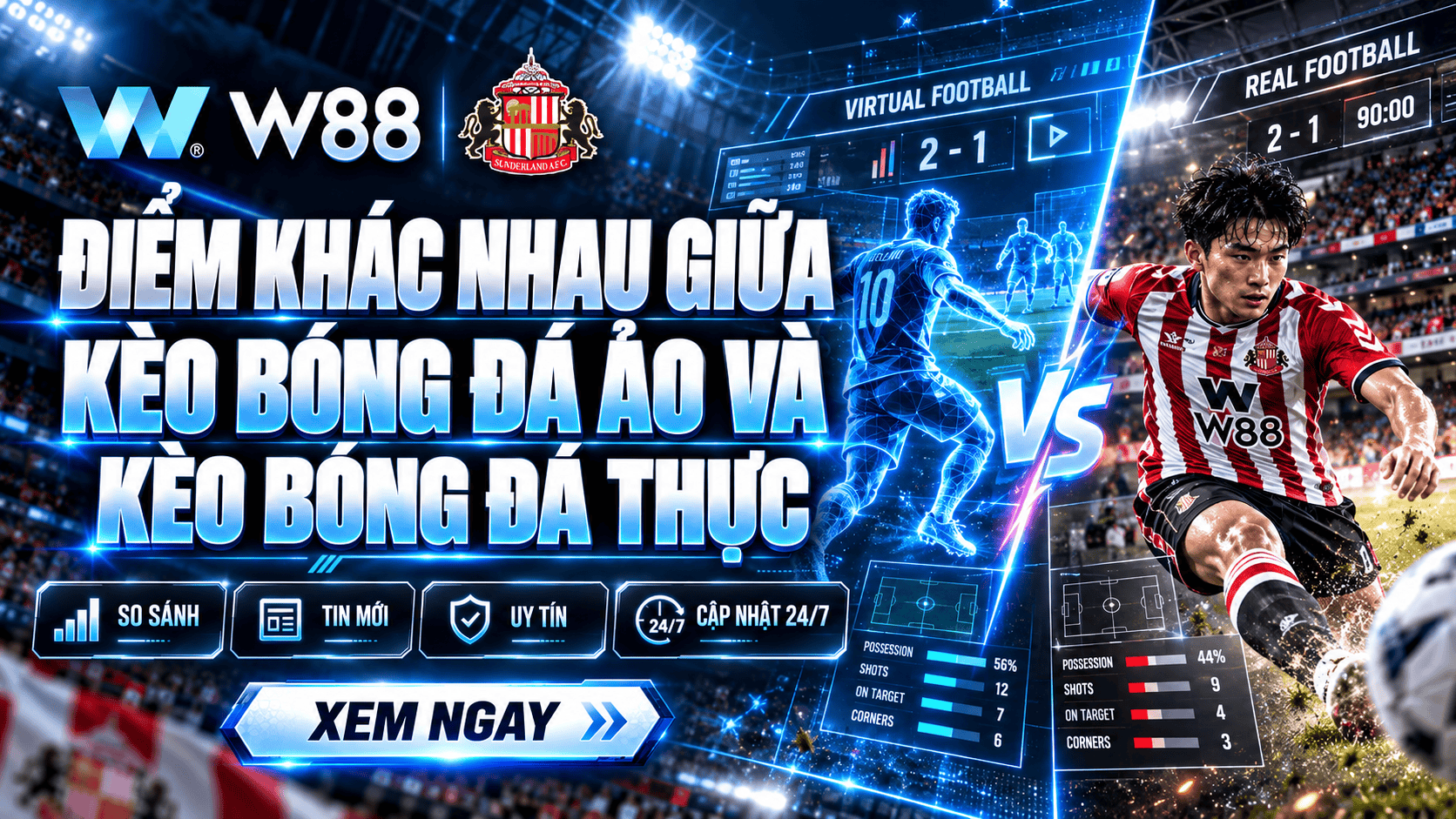 Điểm khác nhau giữa kèo bóng đá ảo và kèo bóng đá thực Điểm khác nhau giữa kèo bóng đá ảo và kèo bóng đá thực