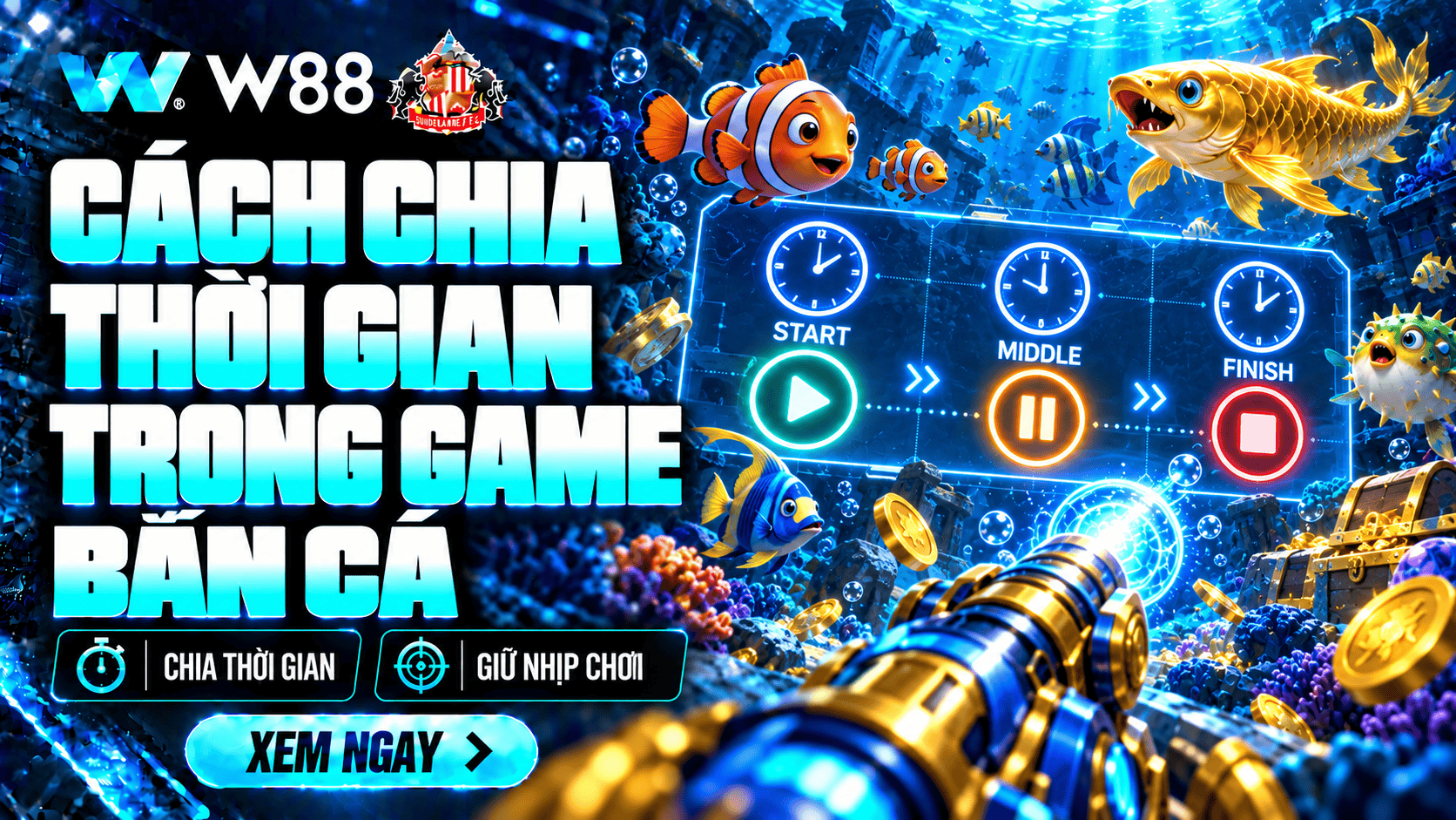 Mẹo chia thời gian cho từng giai đoạn trong phiên bắn cá